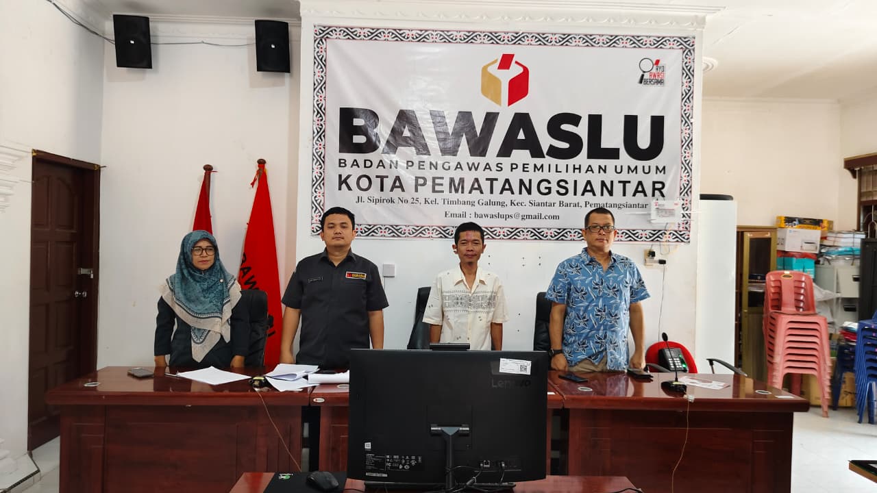 Bawaslu Kota Pematangsiantar Mengikuti Kick Off Pendidikan Pengawas Partisipatif (P2P) Tahun 2026 secara daring melalui Zoom Meeting 