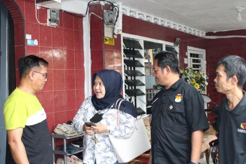 Bawaslu Kota Pematang siantar mengawasi jalannya Coktas PDPB yang dilaksanakan KPU 