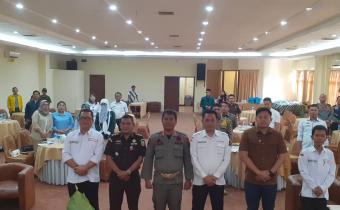 Bawaslu Kota Pematangsiantar bersama Stakeholder saat menggelar Rakor pengembangan Fungsi Stategi Kelembagaan Pada Penertiban APK Masa Kampanye dan Masa Tenang Pemilu 2024 