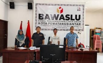 Bawaslu Kota Pematangsiantar Mengikuti Kick Off Pendidikan Pengawas Partisipatif (P2P) Tahun 2026 secara daring melalui Zoom Meeting 